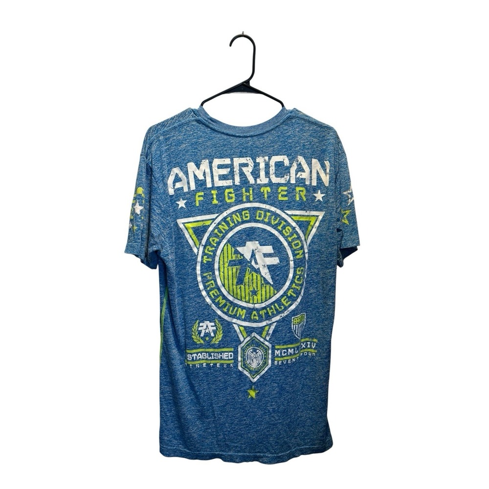 American Fighter by Affliction Men's XL Graphic T-Shirt Blue Buckle Brand